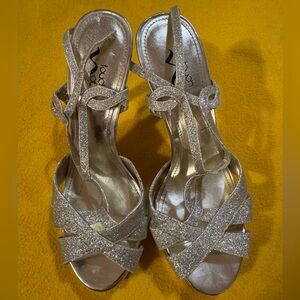 Sparkly Gold Nina heels